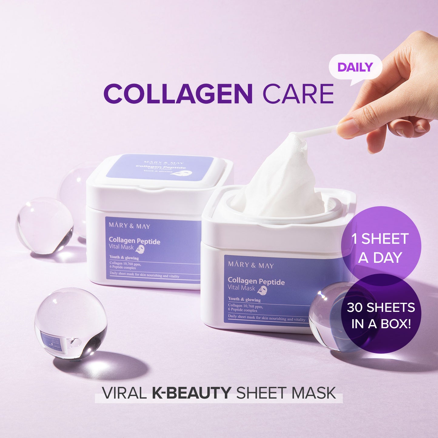 (RENEW) (30pcs) Collagen Peptide Vital Mascarilla