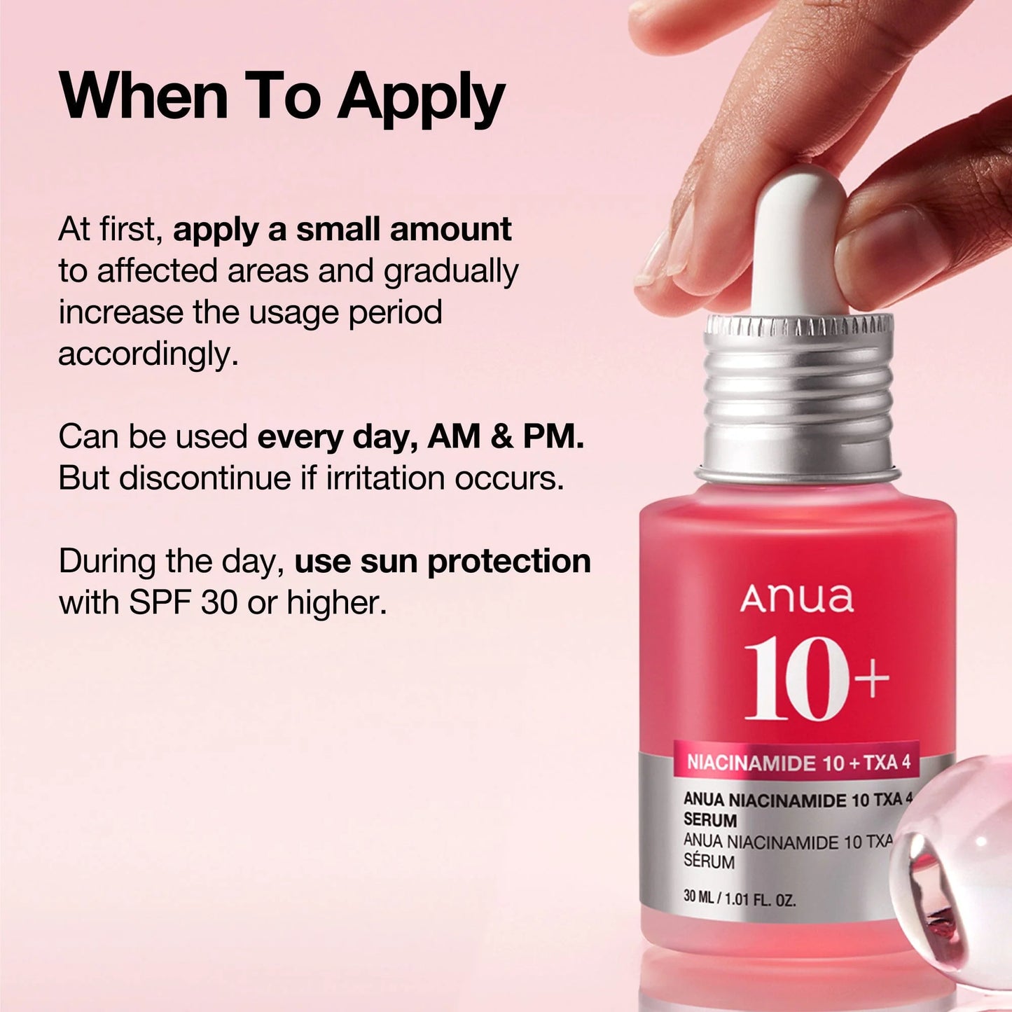 ANUA - Niacinamide 10% + TXA 4% Serum 30 ML | Suero Antimanchas