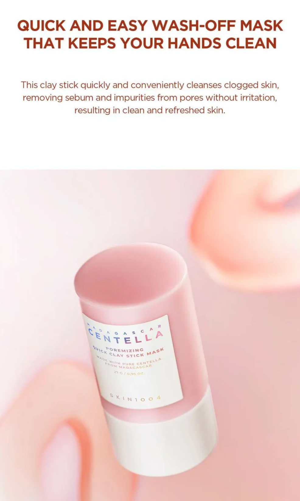 SKIN1004 - Madagascar Centella Poremizing Quick Clay Stick Mask | Mascarilla Purificante