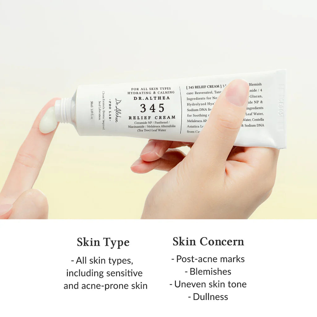 DR. ALTHEA - 345 Relief Cream 50 ML | Crema Regeneradora Y Antiinflamatoria