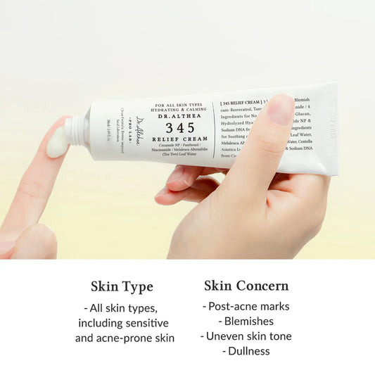 DR. ALTHEA - 345 Relief Cream 50 ML | Crema Regeneradora Y Antiinflamatoria