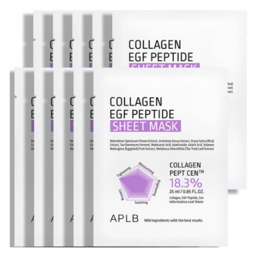 COLLAGEN EGF PEPTIDE Hoja Mascarilla 10 PCS3