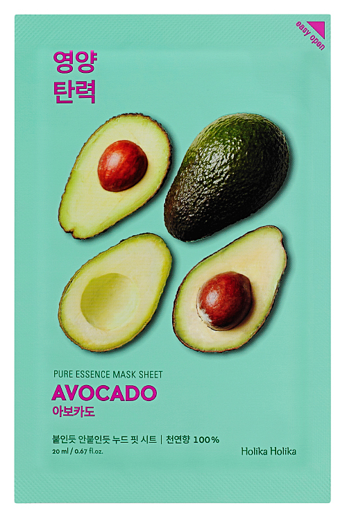 [Holika Holika] Pure Esencia Mascarilla Hoja AVOCADO