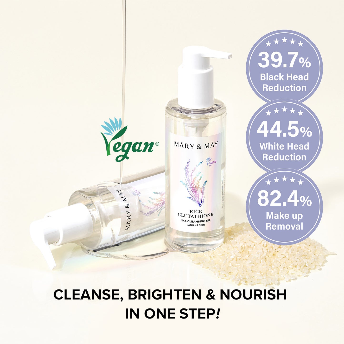 Rice Glutathione LHA Limpiador Aceite 200ml