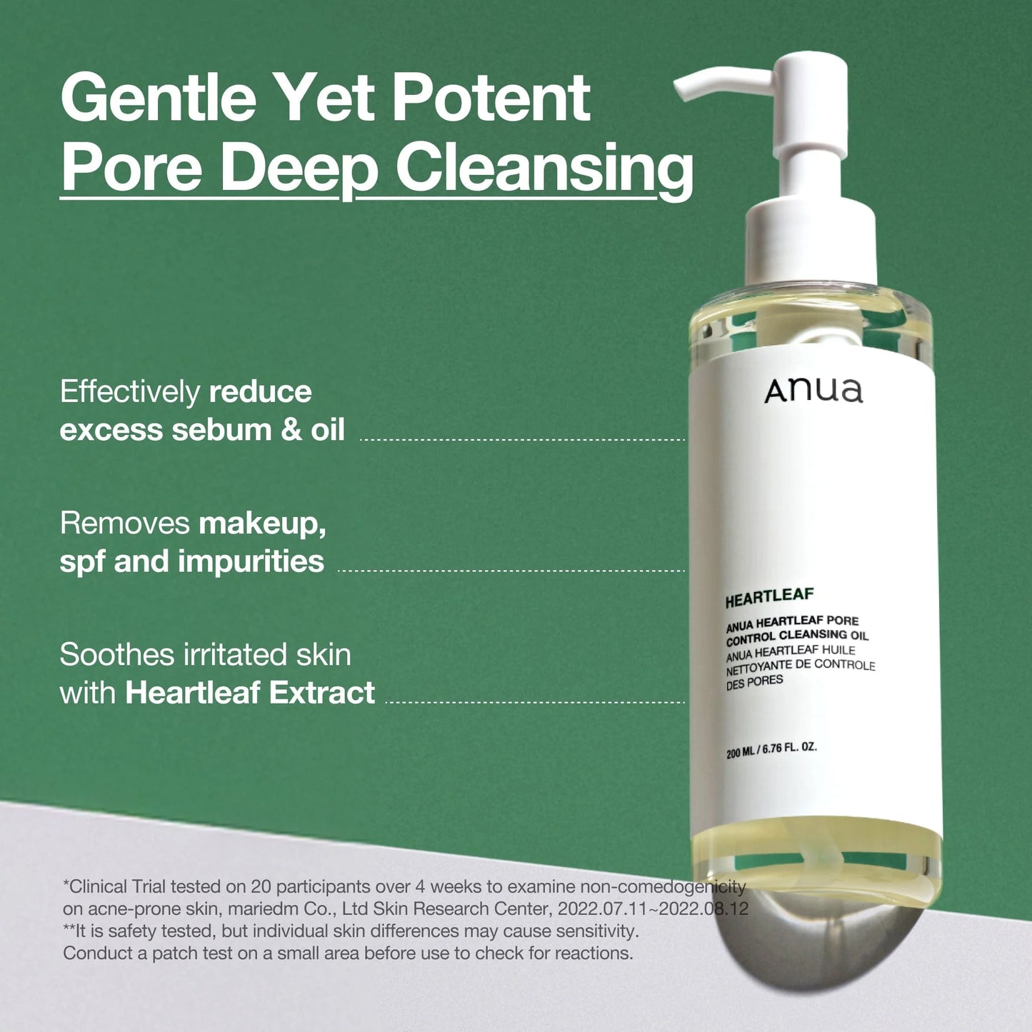 ANUA - Heartleaf Pore Control Cleansing Oil 200 ML | Limpiador Facial