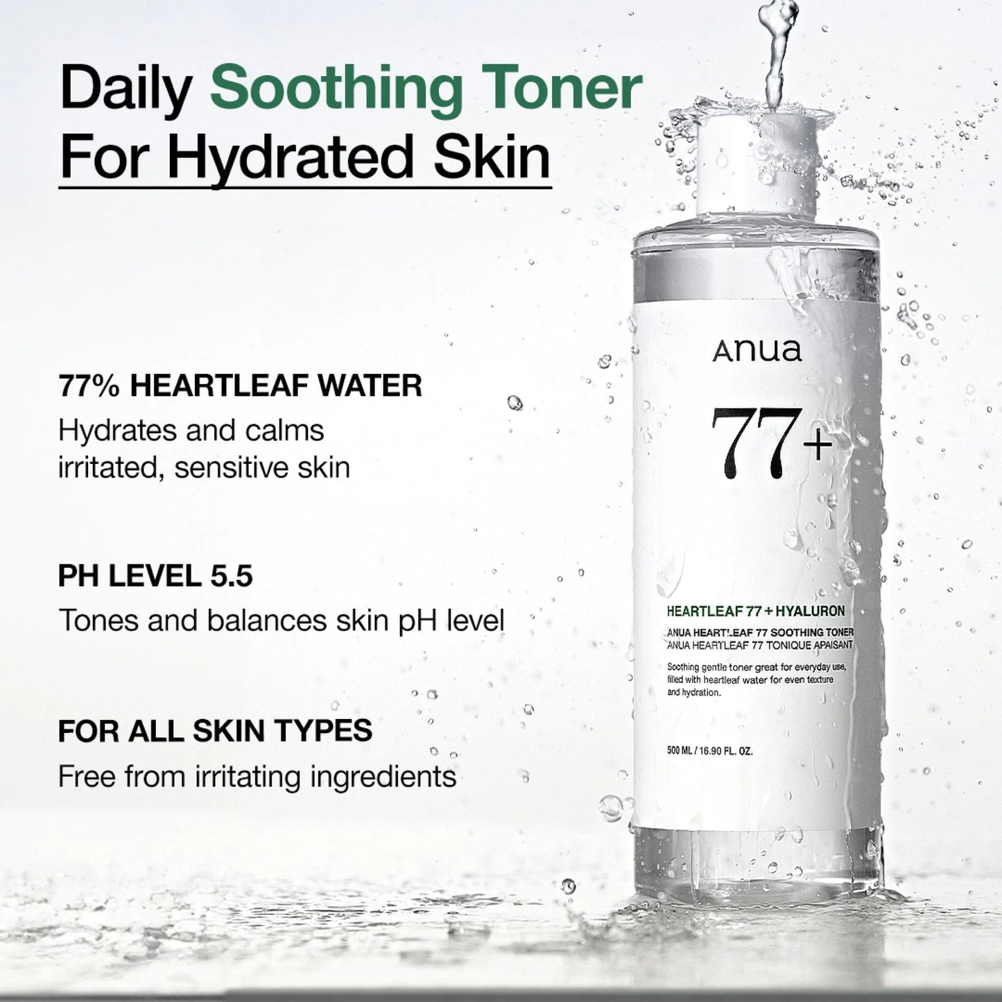 ANUA - Heartleaf Soothing Toner 77% | Tonico Calmante