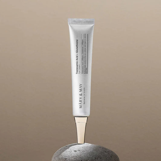 MARY & MAY - Travel Size Tranexamic Acid + Glutathione Eye Cream | Contorno De Ojos Despigmentante